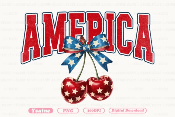 4th of July PNG America Cherry Coquette