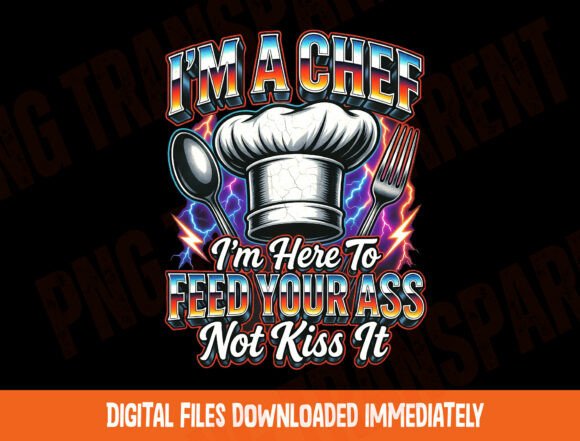 ACooking Png Funny Chef Sublimation: Add Kitchen Humor to Your Designs