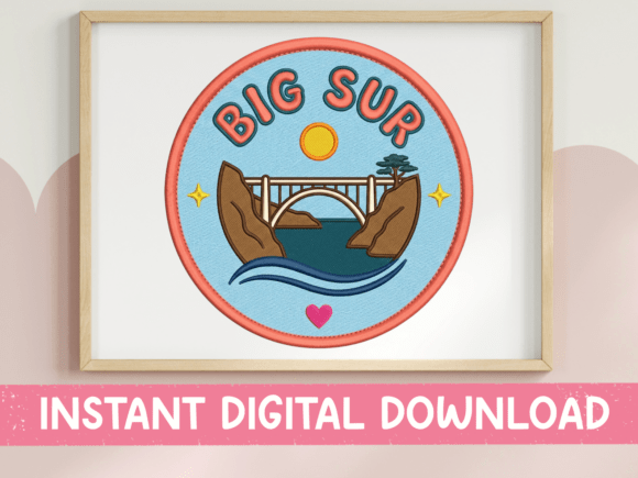 Big Sur Badge SVG: A Digital Souvenir of the California Coast