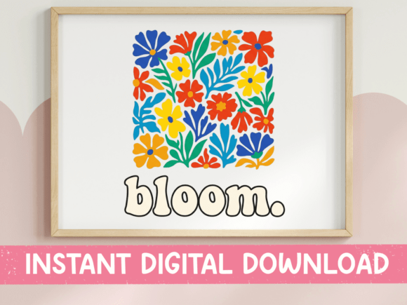 Bloom Floral Art SVG PNG: A Creative Asset for Growth