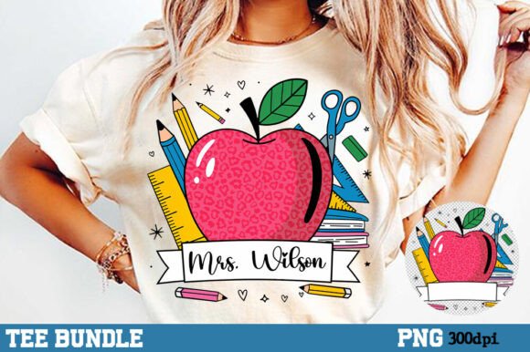 Celebrate Educators with a Personalized Custom Name Teacher Shirt