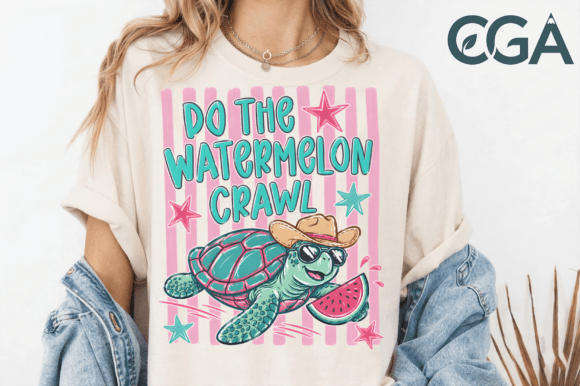 Do the Watermelon Crawl Png: A Playful Summer Design Asset