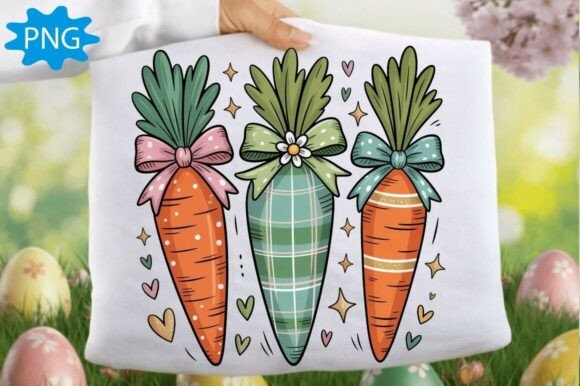 Happy Easter Carrot Coquette PNG: Your Easter Design Solution