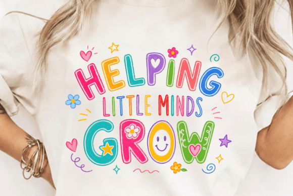 Helping Little Minds Grow PNG: A Cheerful Classroom Design