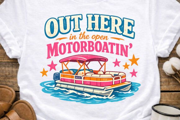 Motorboatin Lake Day Funny PNG: Your Key to Viral Lake Life Merch
