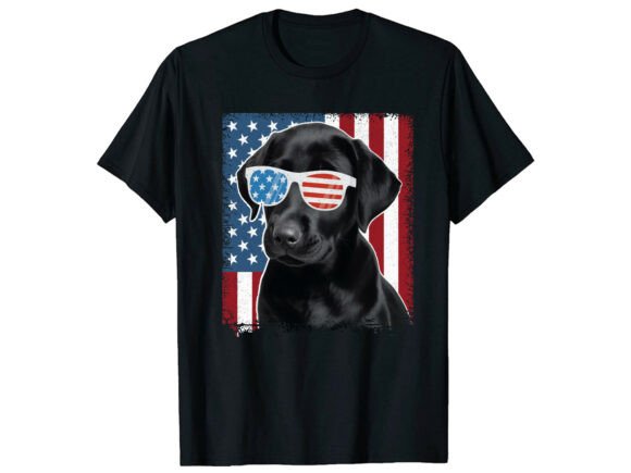 Patriotic Dog 4th of July T-Shirt: A Design Asset for Independence Day