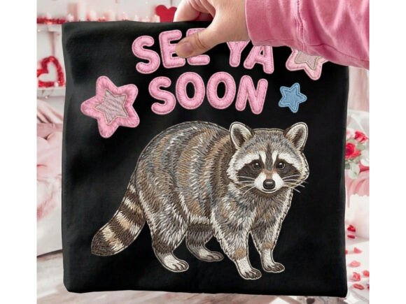 See Ya Soon Raccoon: A Trash Panda Trend T-Shirt Design