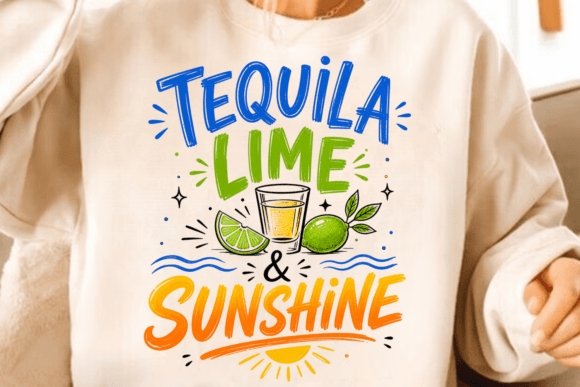 Tequila Lime Sunshine Shirt PNG: Summer's Perfect Graphic