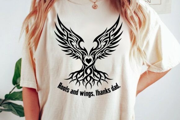 Tribal Eagle Tree of Life Heart Svg: Roots and Wings Design